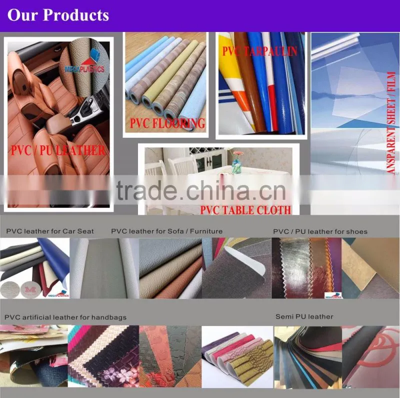 High quality pvc leather for fashion automobile upholstery seats
