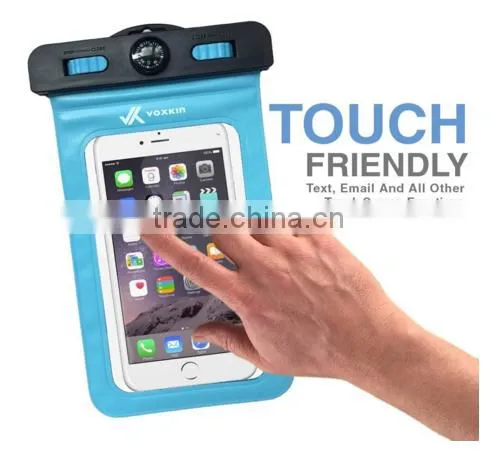 PREMIUM QUALITY Universal Waterproof Case including ARMBAND COMPASS LANYARD - Best Water Proof, Dustproof, Snowproof Bag