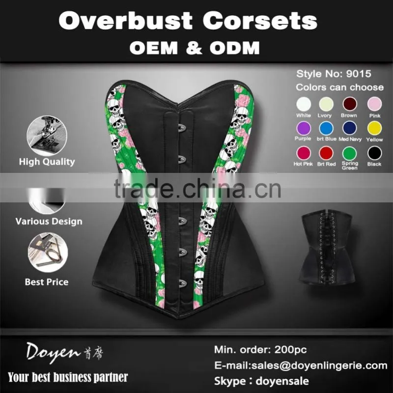 factory Wholesale Corsets and Bustier Sexy Latex Waist training Corsets Overbust Bustier corselet body shapers for trainer