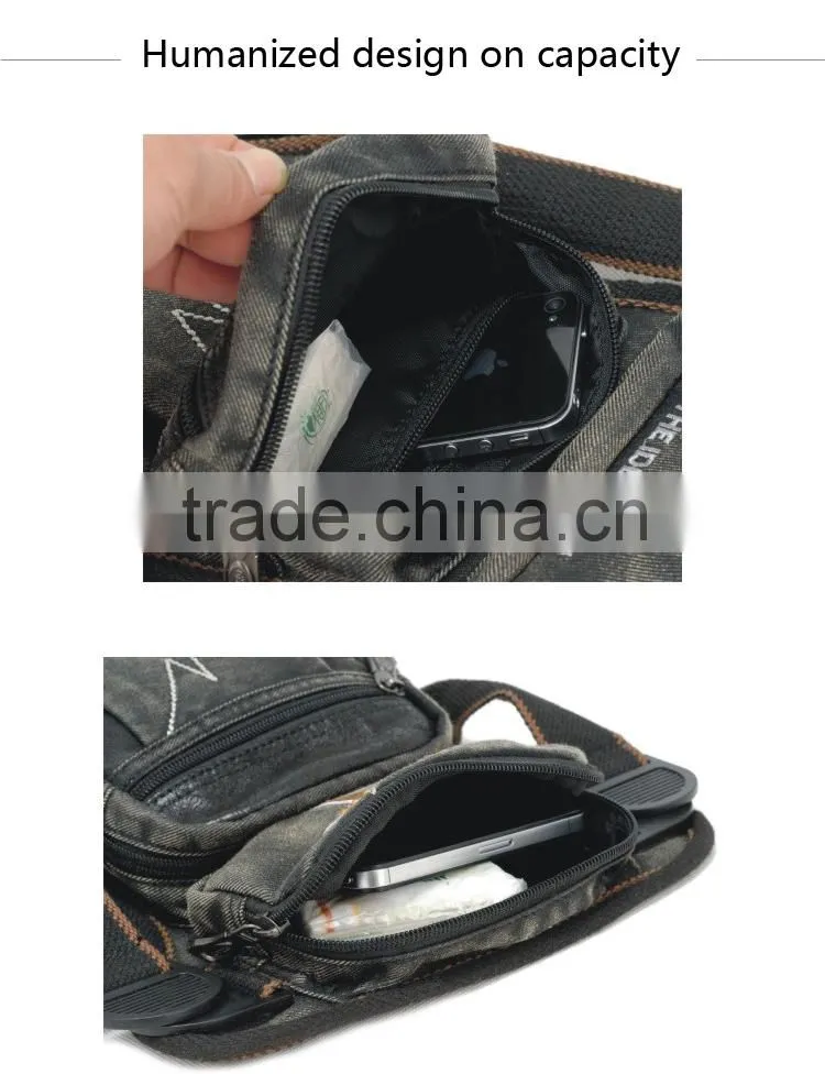 Old Fashion Design Drop Leg Bag for Men Bicycle Waist Packs