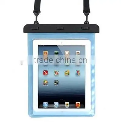 PVC Transparent Waterproof Bag For ipad,outside bag
