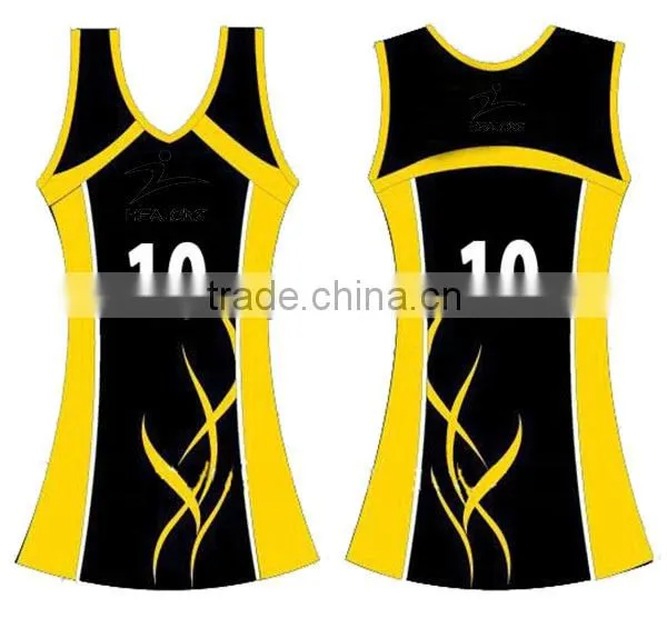 cheap custom sublimation netball dresses uniforms design