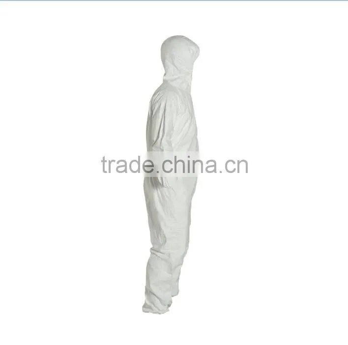 Disposable Coverall with Hood, Elastic Cuff