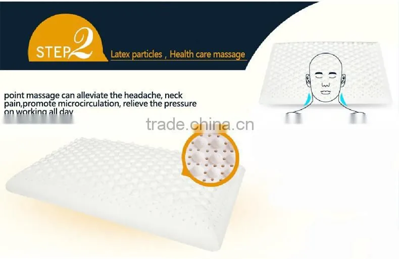 2016 Home Textile Relaxed Particle Neck Latex Massage Pillow