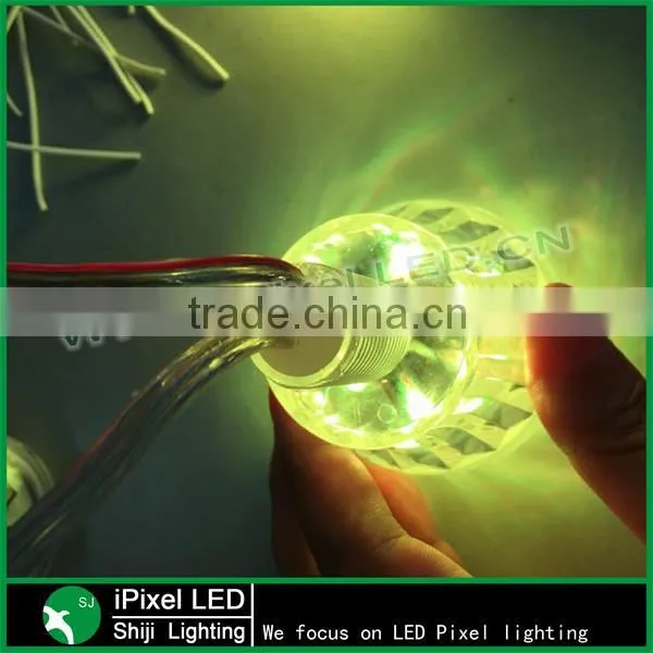 60mm 18led cobochon cover led amusement lamp rgb led pixels