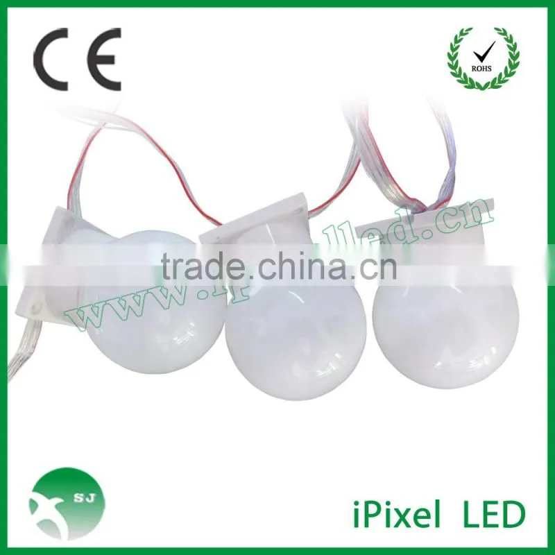 dmx arduino control ws2801 3leds 6leds smd5050 50mm diameter pixel led dot light waterproof IP66