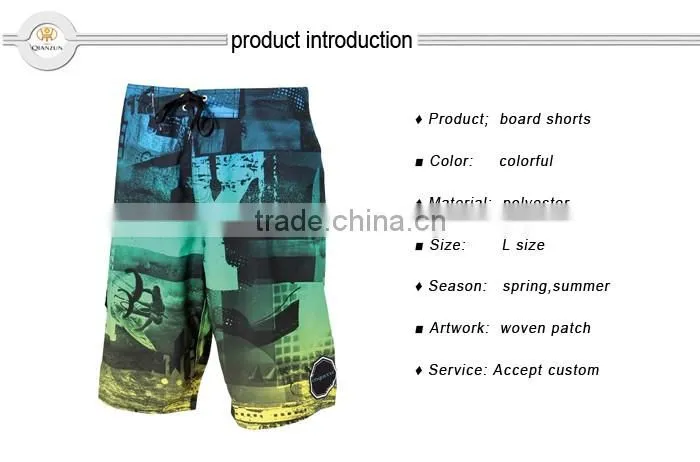 Wholesale custom sports design your own blank mens board shorts