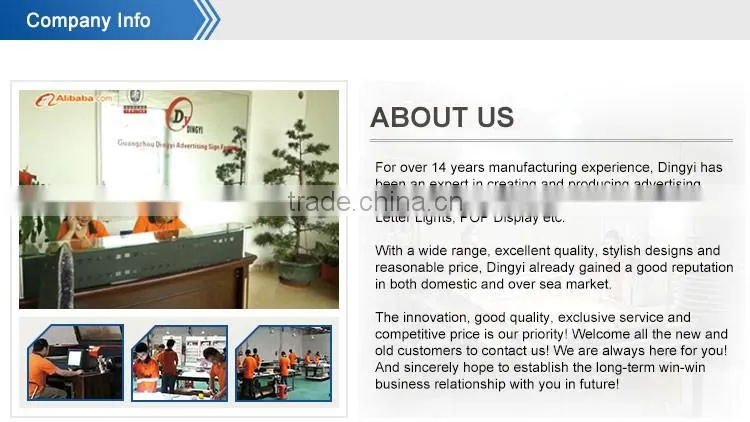 Frontlit 3d Led Channel led frontlit letter sign