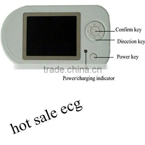 Portable patient ECG monitor for personal use heart rate monitor