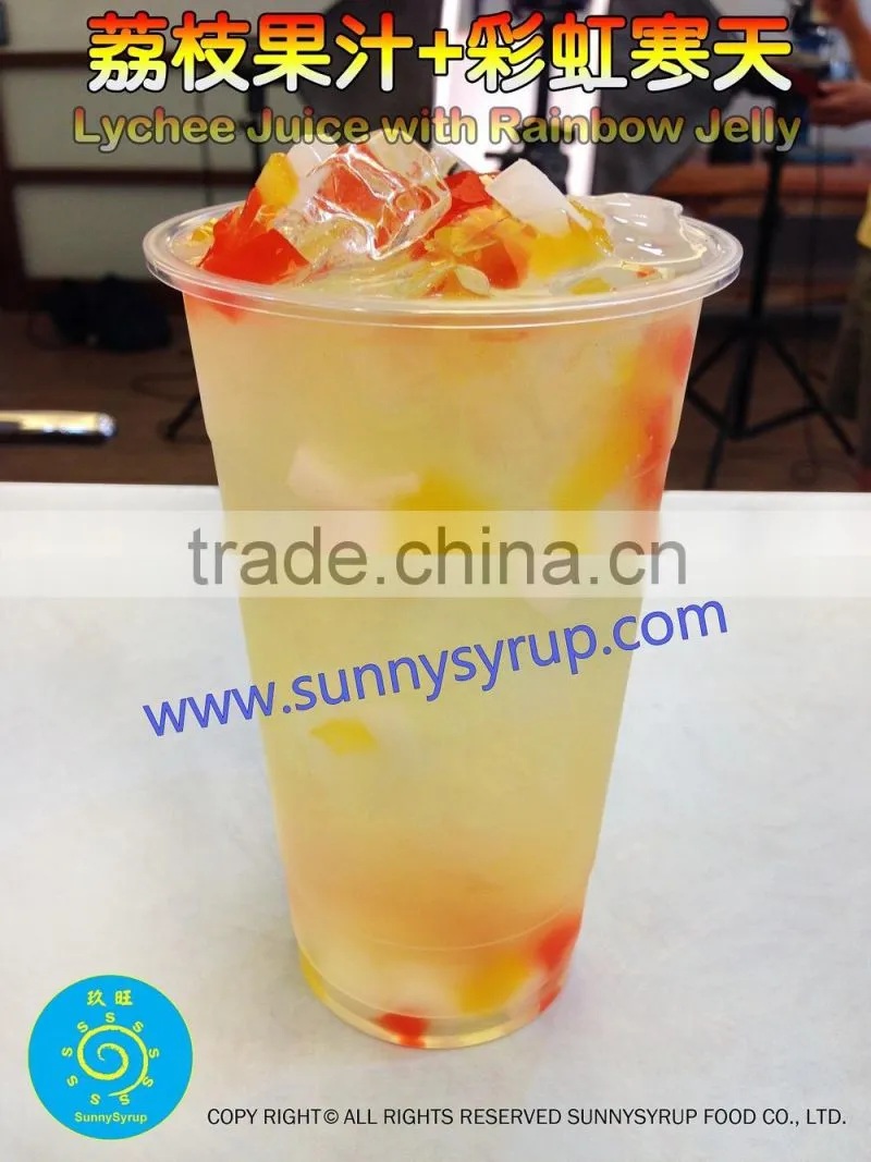 Bubble tea jelly topping