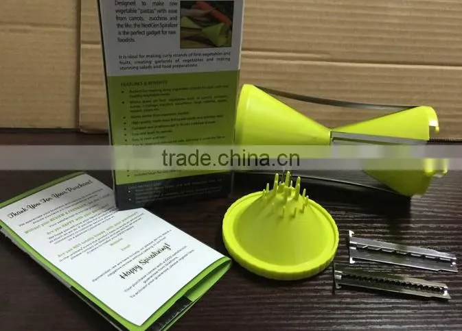 High quality 4 in 1 Kitchen Tools Spiral Vegetable Slicer