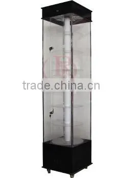 AD-2S acrylic display rotating cabinets for mobile phone