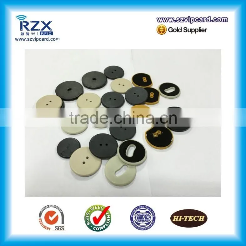 Reusable HF washable RFID laundry tag