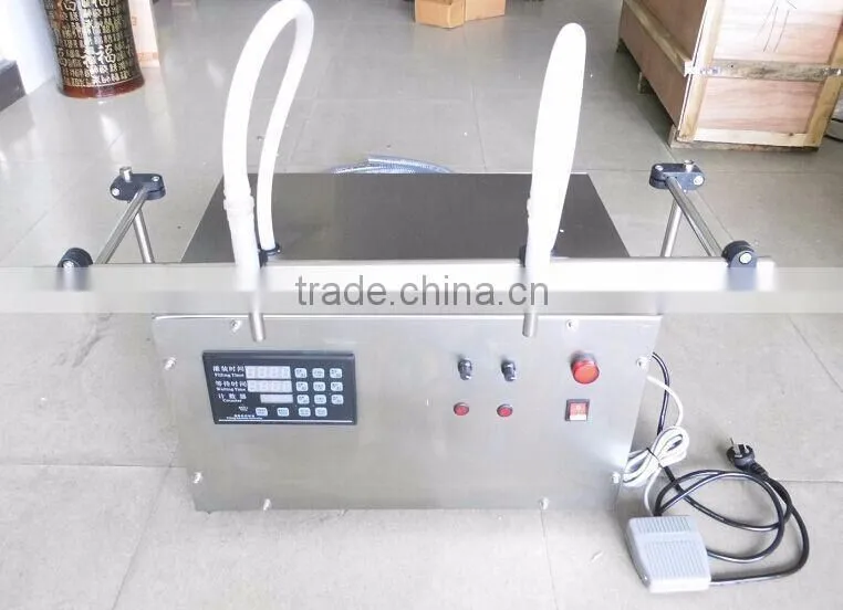 Semi automatic electric 1L Double nozzle engine oil filling machine