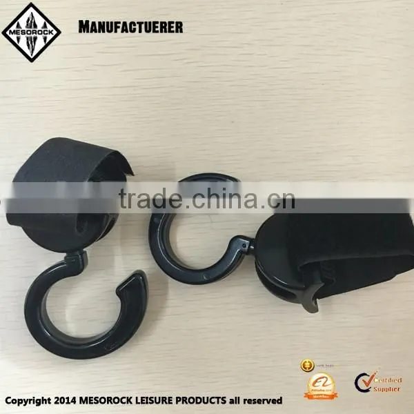 Wholesale baby stroller accessories 2pcs black baby hanger durable hook