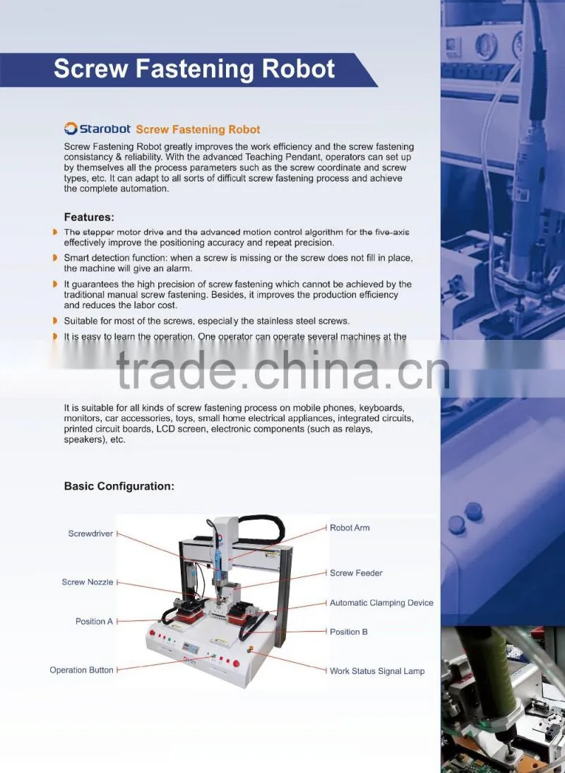Screw Fastening Robot Machine