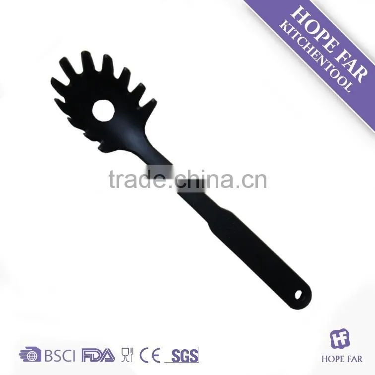 N460-70 Practical 11 pcs black color nylon kitchen utensils set