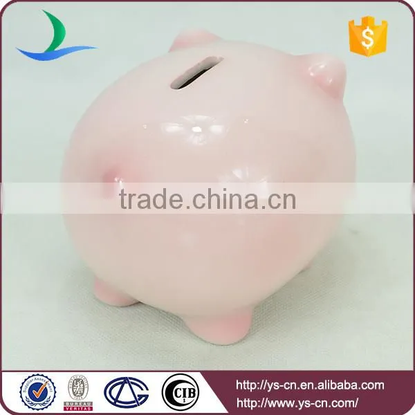 Pink pig sex cartoon toy ceramic coin bank