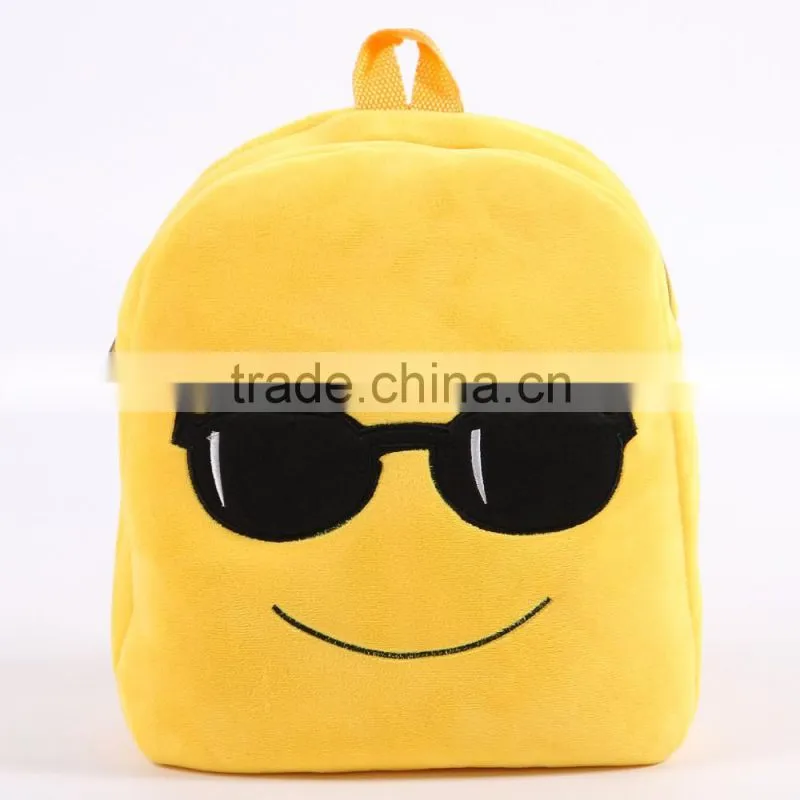 2016 New Design Emoji Plush For School backpack