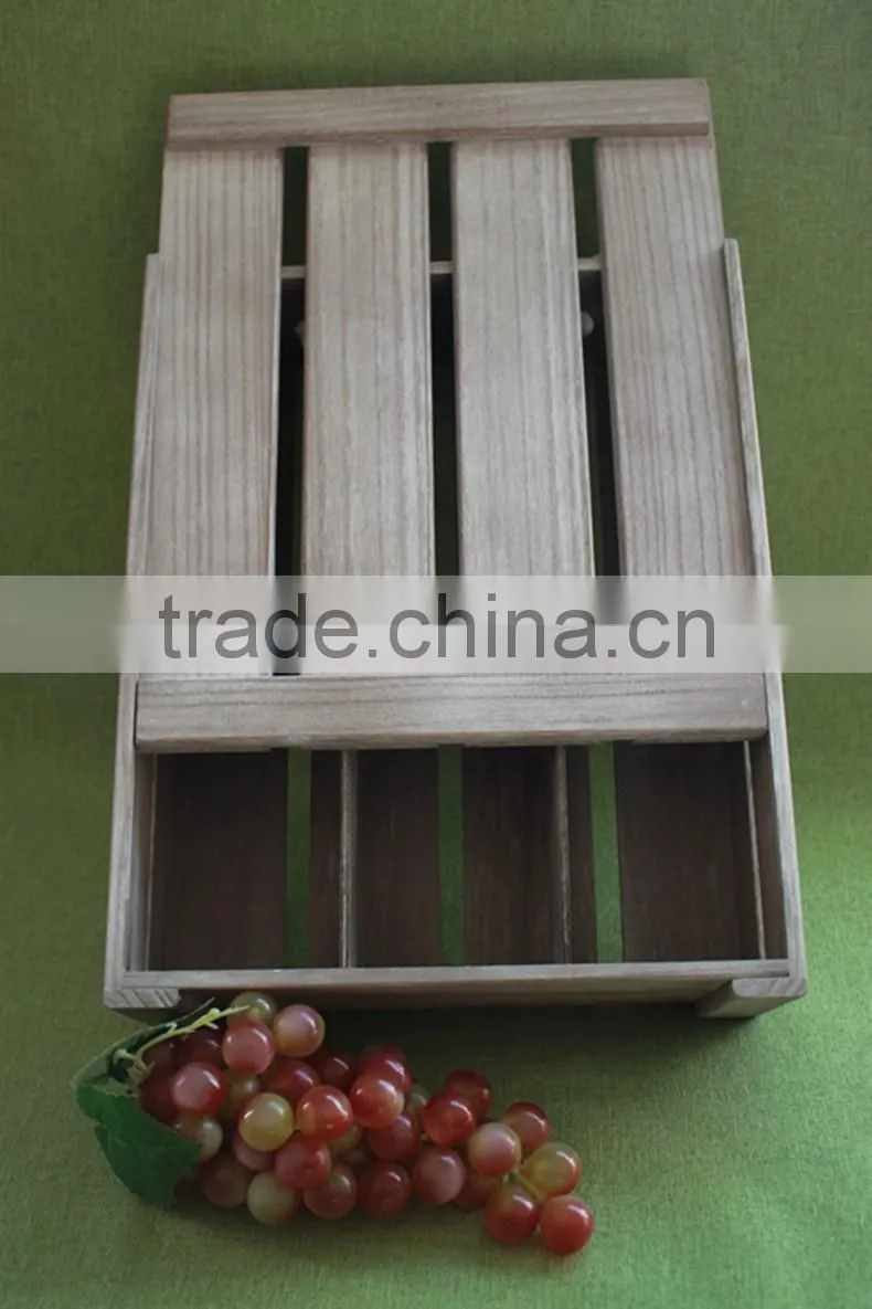 2016 Unfinished wooden wine box wine glass packing box wooden wine boxes for sale