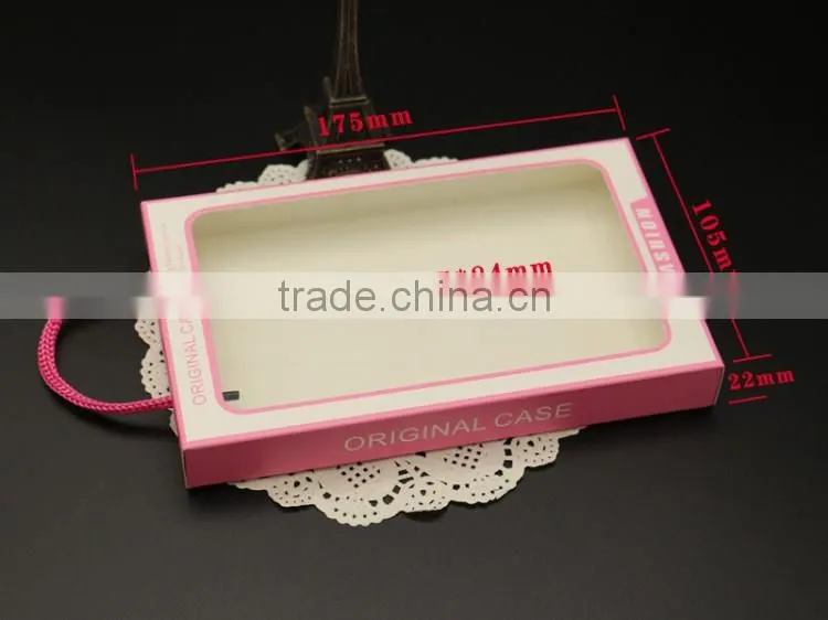 Paper packaging box for Phone case with handle, gift packaging box