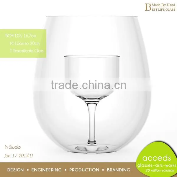 Cheap Ball Shaped Decorative Glass Wedding Decoration Candle Holders