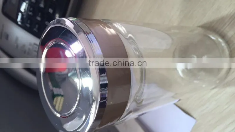2 walls water glass bottle 400ml 300ml glass water bottle