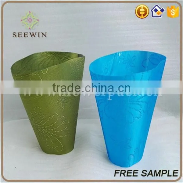 high quality golden fabric wholesale flower pots