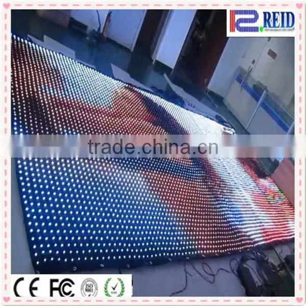 New WS2821 IC flexible able rgb stage Programmable Led Curtain Display