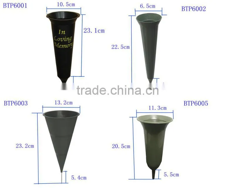 Plastic Spike Vase Cemetery Vase