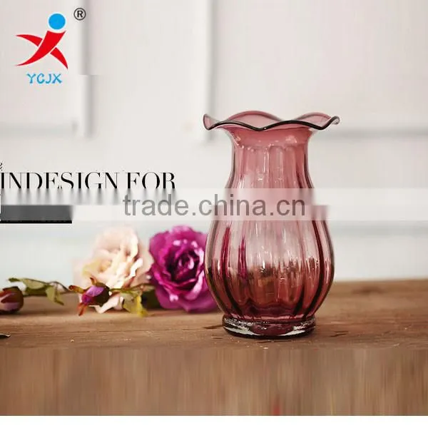 Transparent glass floor living room european-style decorative household items furnishing articles Creative floral organ floret b