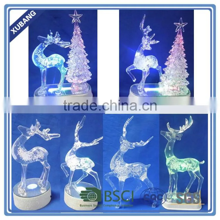Clear bright christmas deer statue Christmas reindeer with LED light
