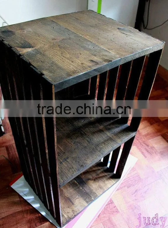living room antique The study wooden storage stand crate