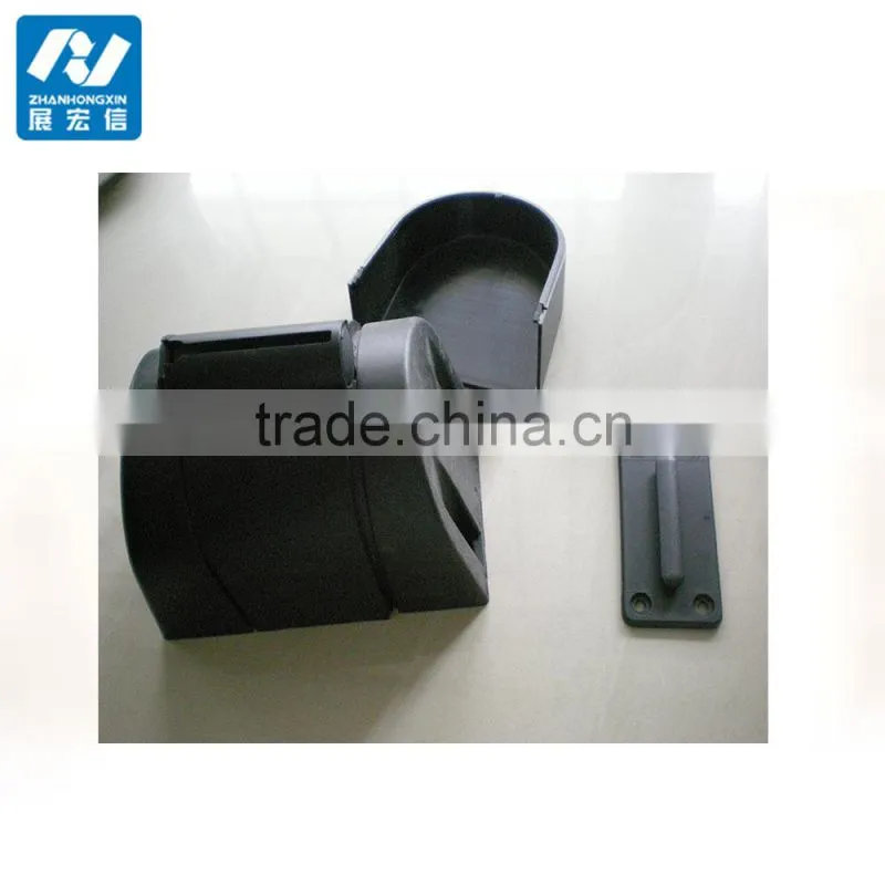 Wall mounting retractable strap barrier/belt queue barrier