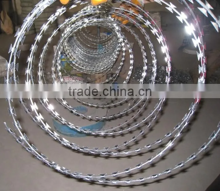 Armenia salable PVC coating guard against theft razor barbed wire razor wire