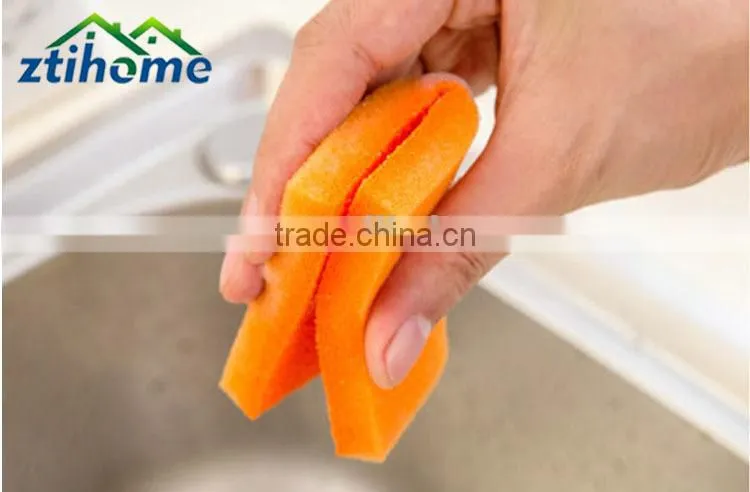 Soft Density Eco-Friendly Coated Sponge for Wipe Off Vegetables and Fruit Peel