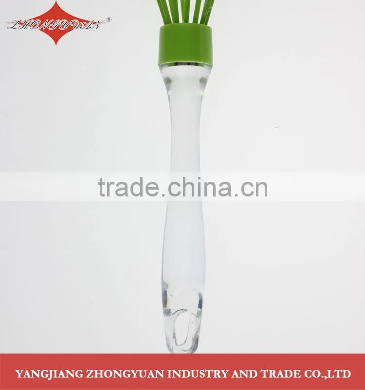 Food grade egg tool silicone coated head wires egg whisk with plastic handle