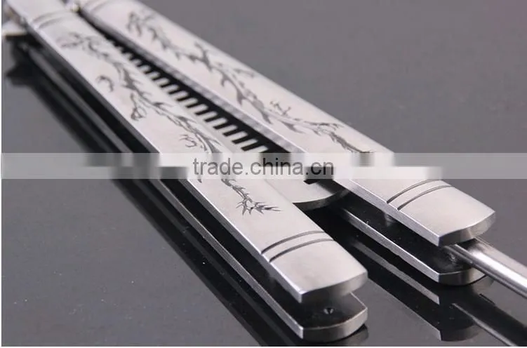 Wholesales Sliver Comb Multi function Stainless Steel Trainer Tool Butterfly Comb