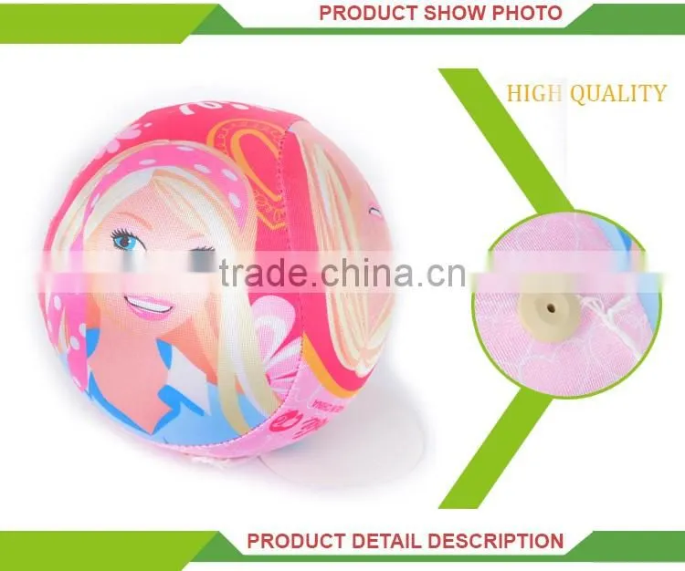 Hot selling colorful cartoon children ball with elastic string
