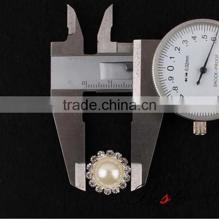 20mm Factory wholesale alloy pearl buckle for flower