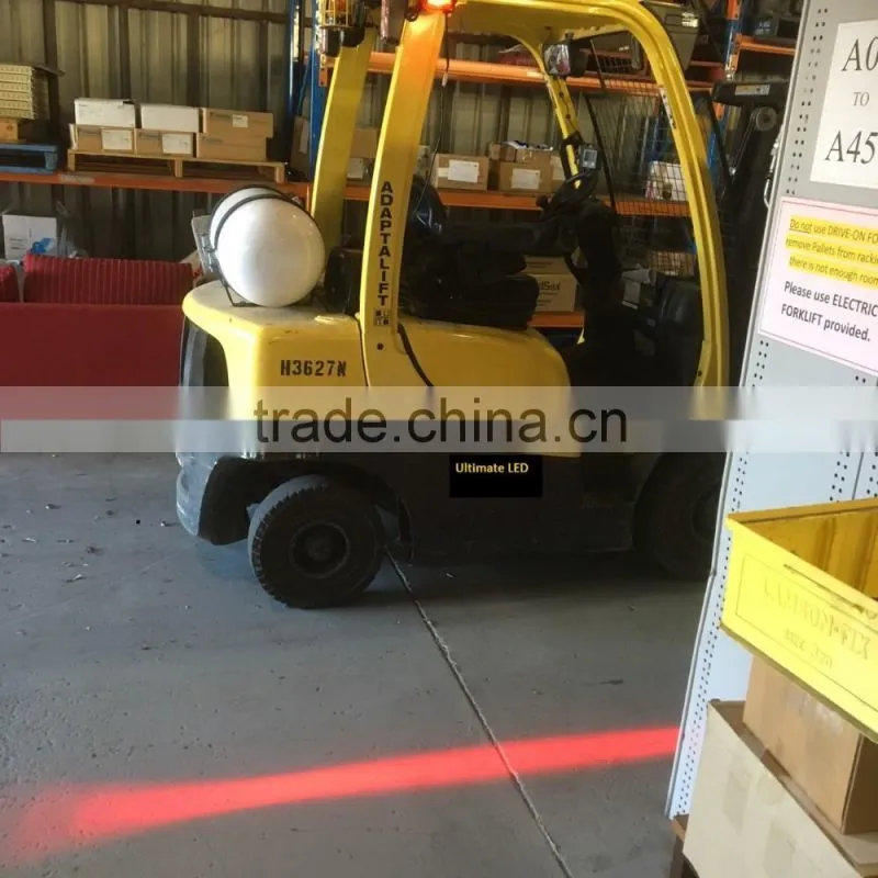 RED DANGER ZONE AREA WARNING LIGHT WAREHOUSE FORKLIFT SIDE SAFETY LIGHTFORKLIFT RED SAFETY HALO RECTANGLE STYLE