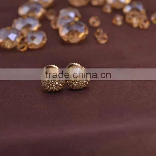 LSE337 men earrings screw back jewelry brass earring low price