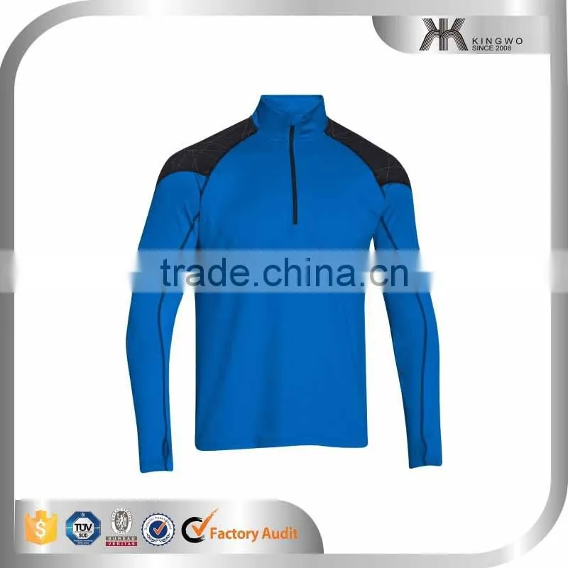 custom stand collar mens lycra sport t shirt,swim shirt quick dry