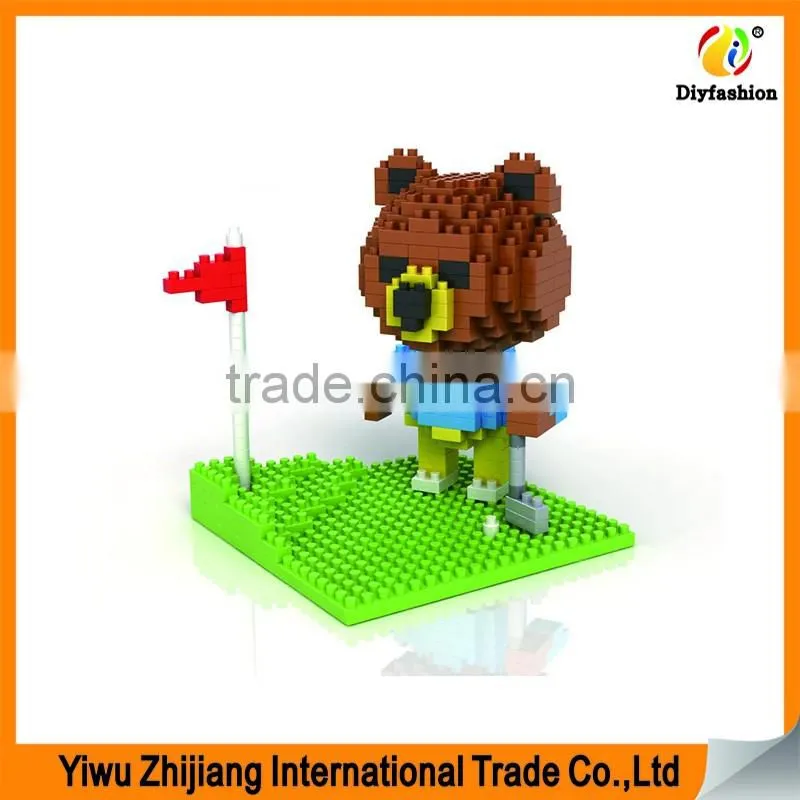 Children Toys New 2016 Style Cartoon Design Safty Plastic Building Blocks