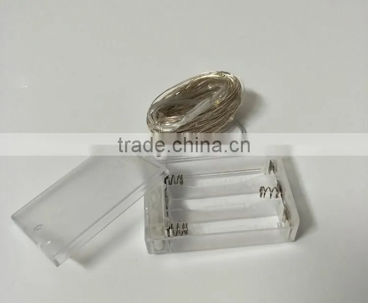 4M 40LEDS Copper Wire 3AA Battery Powered LED String Lights