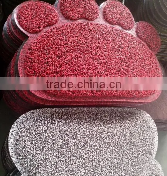 Hot sales PVC coil cat litter mat, PVC pet mats