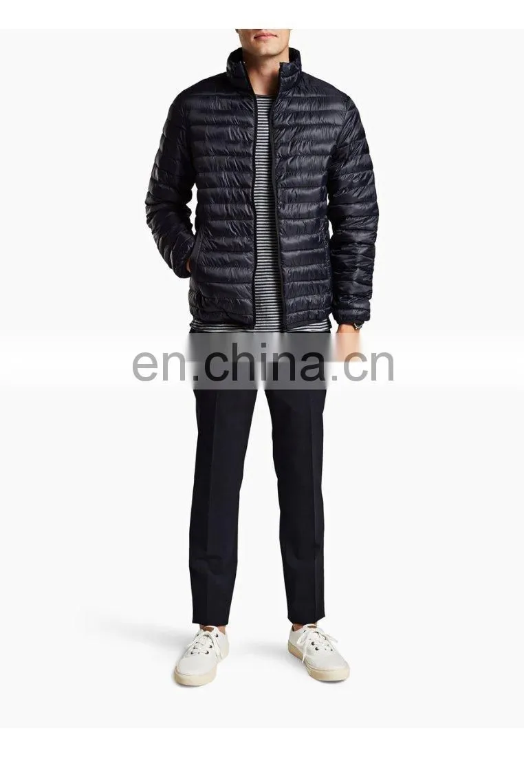 foldable artificial light down jacket for men