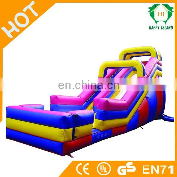 HI great quality pvc tarpaulin inflatable stair slide toys, playground giant adult inflatable slide