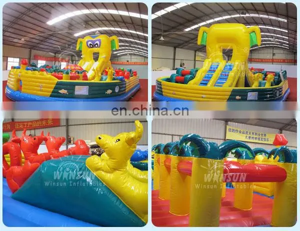 giant outdoor playground inflatable bounc round 15 x 15 on sale