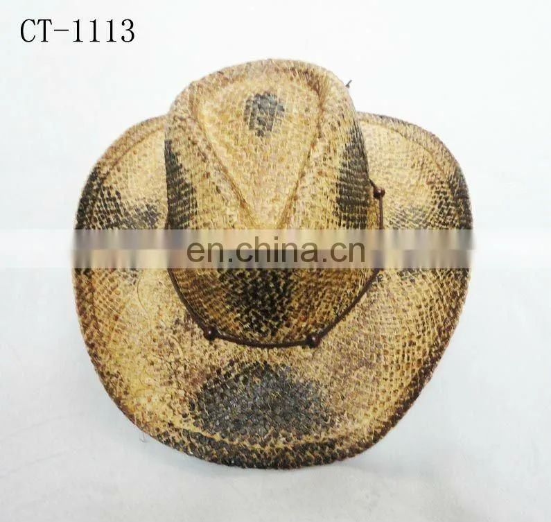 Painted Straw Cowboy Hat